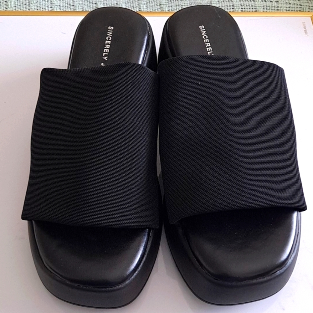 Sincerely Jules open toe Mules 8.5